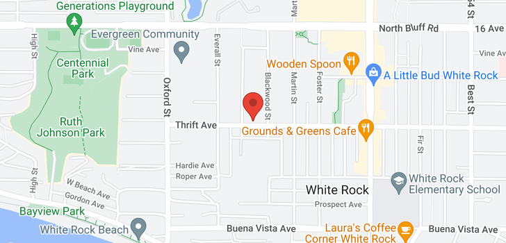 map of 206 14957 THRIFT AVENUE